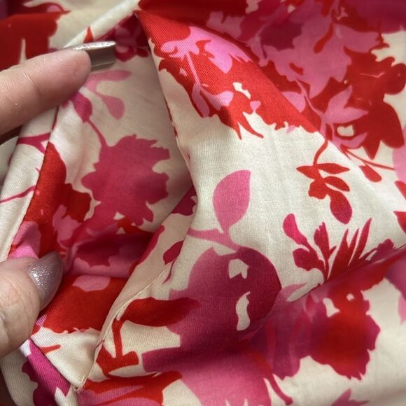 NWT Floral Midi Summer Tiered Dress with Ruffle Sleeves and Pockets - Picture 14 of 15